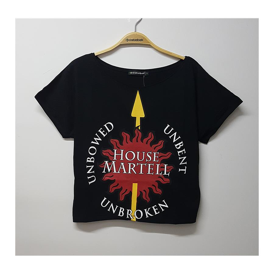 Game Of Thrones - House Martell Kadın Yarım T-Shirt