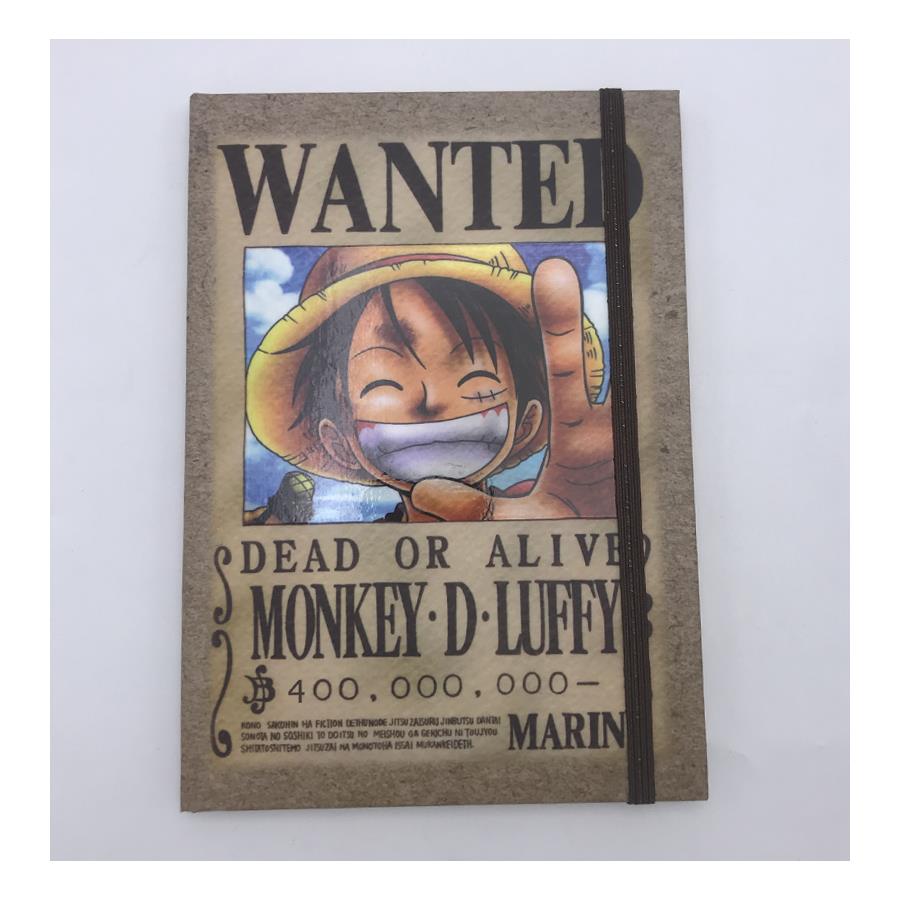 Anime One Piece - Wanted Monkey.D.Luffy Defter