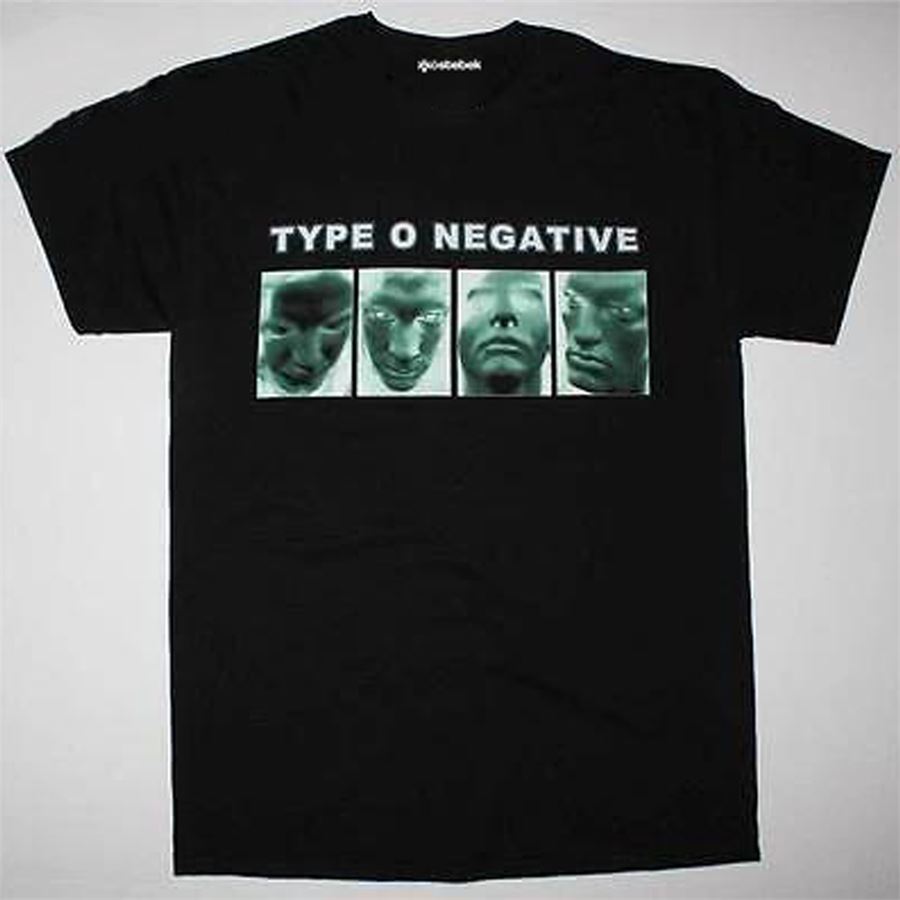 Siyah Type O Negative Face (Unisex) T-Shirt
