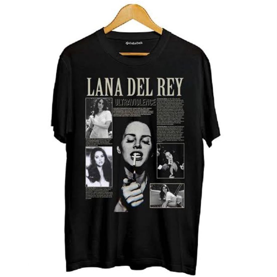 Siyah Lana Del Rey - Mix Cigarette (Unisex) T-Shirt
