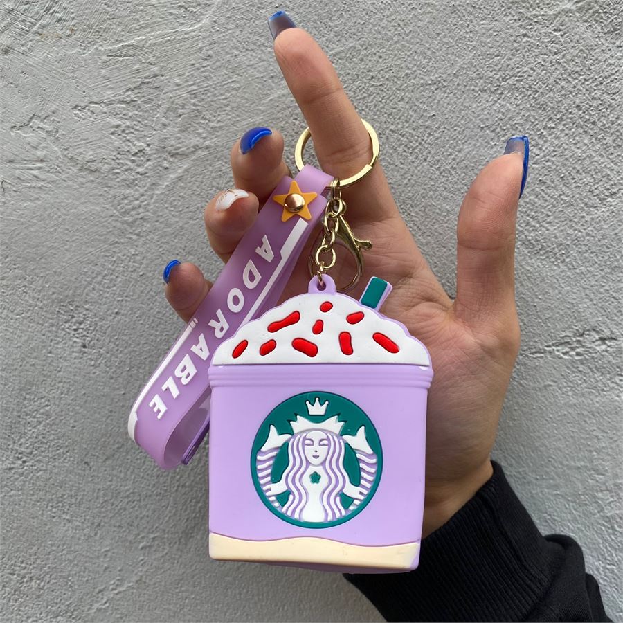 Lila Starbucks Adorable Silikon Bozuk Para Cüzdanı