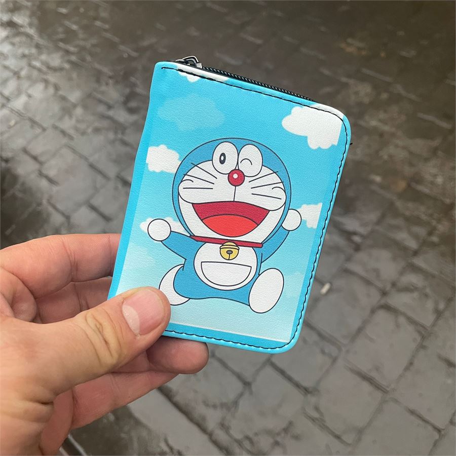 Anime Happy Doraemon Sky Kısa Cüzdan