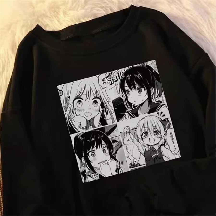Siyah Vintage Anime Collage Unisex T-Shirt