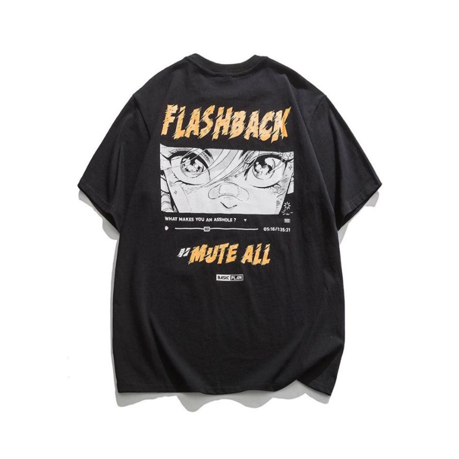 Siyah Anime Flasback Mute All Unisex T-Shirt