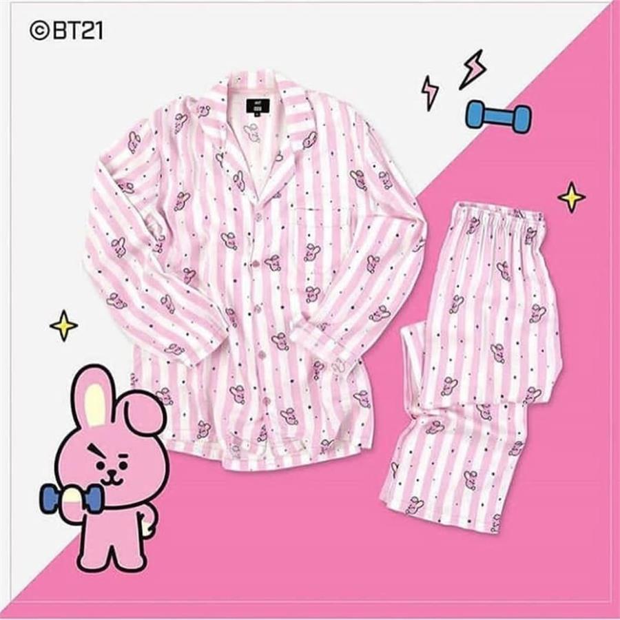 K-Pop Bts Bt21 Karakterler Cooky Pijama Takımı