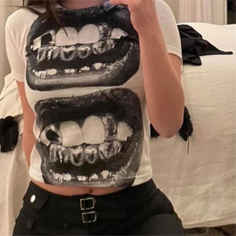 Beyaz X-Ray Mouth T-Shirt