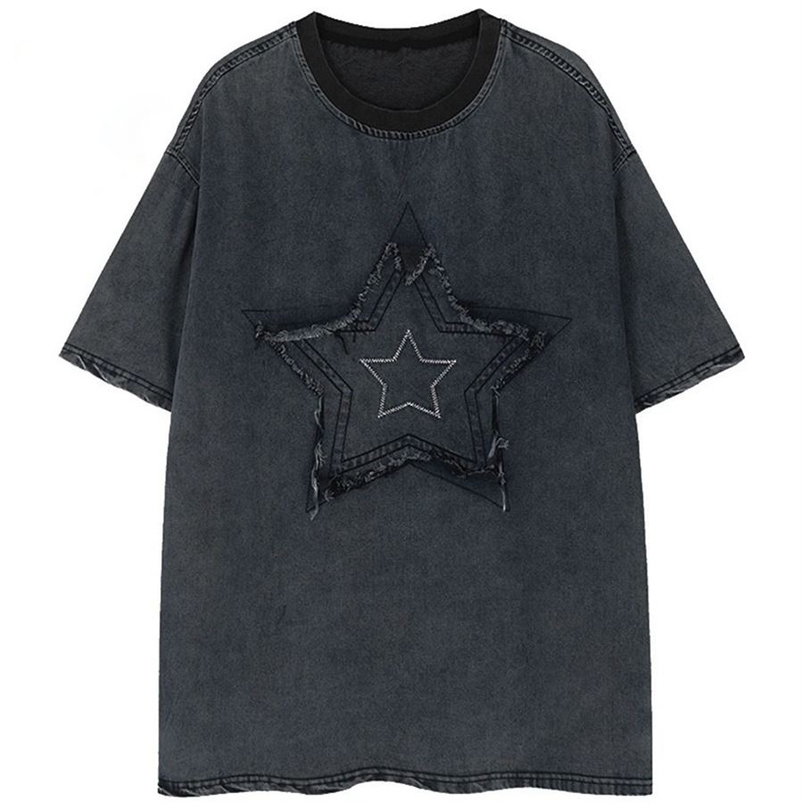  Vintage Big Star Unisex Yıkamalı T-Shirt