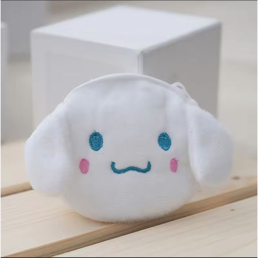 Beyaz Cinnamoroll Peluş Bozuk Para Cüzdanı