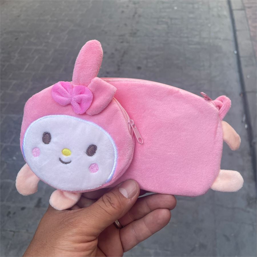 Pembe My Melody Peluş Cüzdanlı Kalemlik